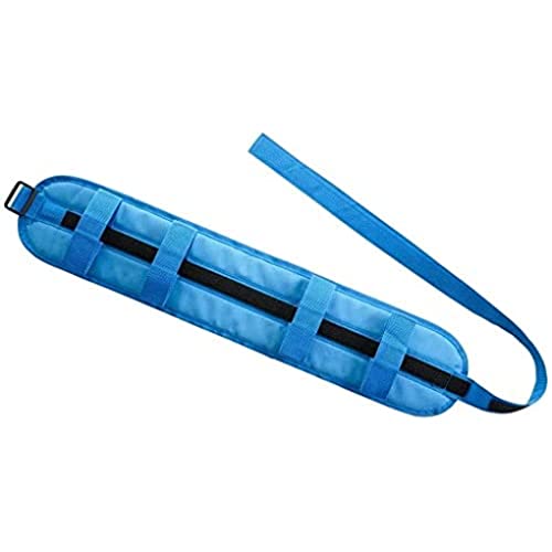 Mobiclinic, Cintura Di Trasferimento Per Adulti, Cintura Di Sicurezza, Con 4 Maniglie, Assistenza Ai Disabili, 74 X 14 Cm, Colore Blu