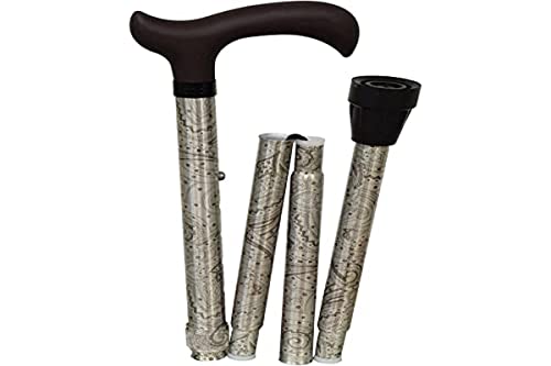 Bastone Per Anziani, Da Passeggio, Advance, Stampelle, Di Alluminio, Estesibile, Pieghevole, Colore Beige