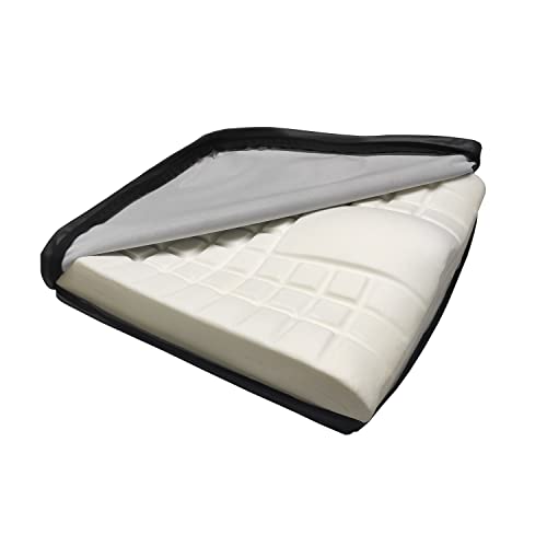 Mobiclinic, Cuscino Antidecubito, In Memory Foam Ad Alta Densità, Rivestimento Impermeabile, Cuscino Antidecubito Per Sedia A Rotelle, Poltrona, Cusci