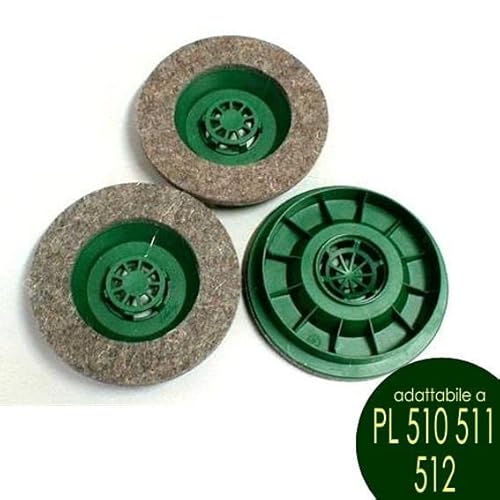 Kit Spazzola 3Pz. Feltro Folletto Pulilux Pl 510 511 512 Vorwerk