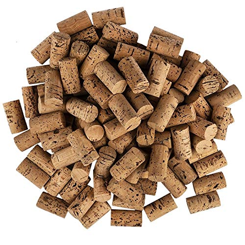 Ideen Mit Herz Tappi Per Vino Per Fai Da Te, In Sughero Naturale, Lunghezza 4,5 Cm, Diametro 2,4 Cm, 100 Pezzi, Scuro