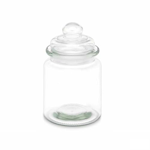 Vivalto Barattolo Trasparente In Vetro 250 Ml 8 X 13 X 8 Cm (24 Unità) Con Coperchio