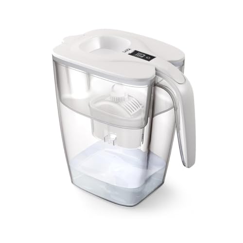Caraffa Filtrante Big Milano Di Laica - Bianca - 3,7L - 1 Filtro Bi-Flux Incluso, Preserva I Sali Minerali E Riduce Le Sostanze Indesiderate - Capacit