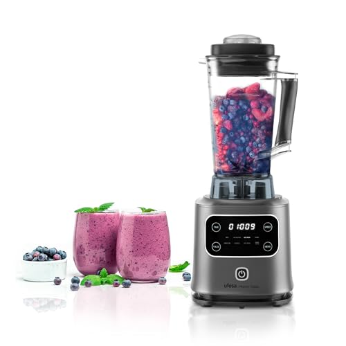 Ufesa Mystiz Topaz Frullatore Ad Immersione, 2000W, Caraffa In Tritan Da 2L, Controllo Di Velocità Elettronico, Display Touchscreen, 6 Lame In Inox, 8
