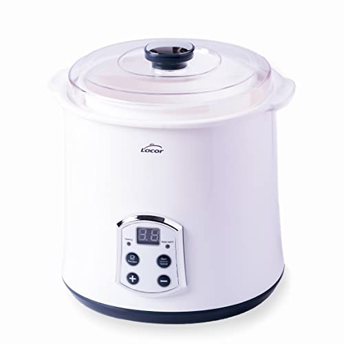 Lacor - 69243 - Supersillenciosa Maxi Yogurt Maker, Ideale Per Fare Kefir, Yogurt Greco E Formaggio Fresco, Con Timer 48 Ore, Schermo Led, Capacità: 2