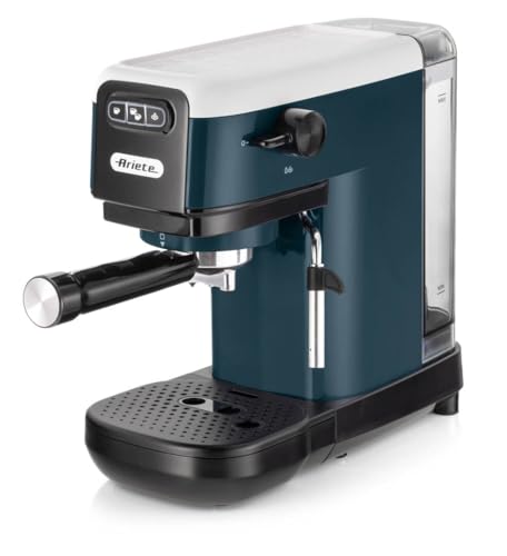 Ariete 1399 Macchina Da Caffè Espresso Snow White, Per Polvere E Cialde Ese, 1300 W, Capacità 1,1L, 15 Bar Di Pressione, Filtro 1, 2 Tazze E Cialda Es