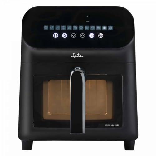 Jata Jefr1230 - Friggitrice Ad Aria, Friggitrice Senza Olio 6.2 L, 1700 W, Fino A 200 °C. Pannello Touch Led. 12 Programmi Di Cottura. Con Finestra Di