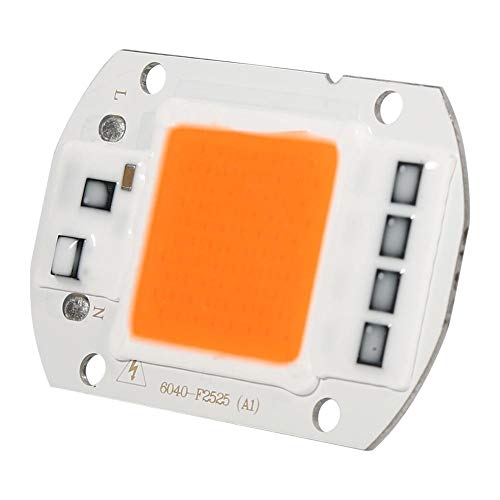 Cob Led Grow Light, 50 W Full Spectrum Warm/White Led Cob Chip Grow Light Lampada Di Crescita Garden Hydroponic Plant, Led Grow Lamp