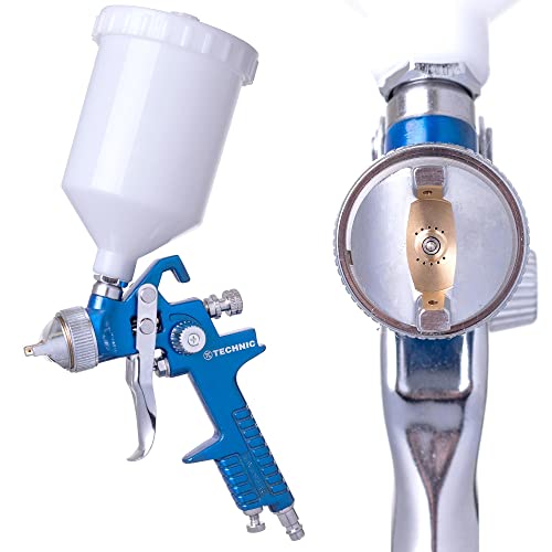 Hvlp - Pistola Per Pittura Professionale A Spruzzo Di Vernice, Alimentazione A Gravità Ugello 1,7 Mm Tc Technc
