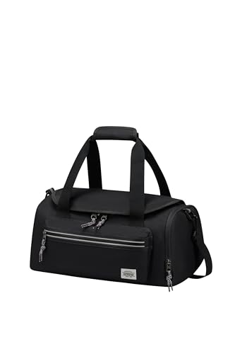 American Tourister Brightup Ryanair - Borsa Da Viaggio Con Zip, 25 X 20 X 40 Cm, 22 L, Colore: Nero, Nero (Black), Reisetasche 40 Cm, Borse Da Viaggio