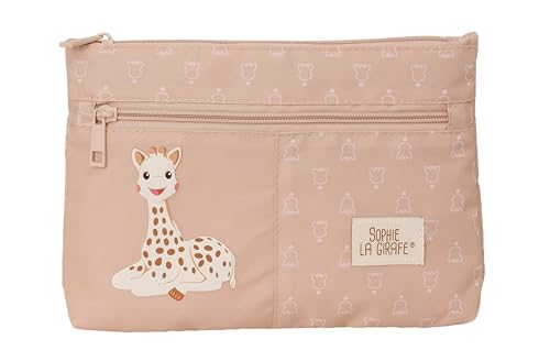 Sophie La Girafe Cookie – Astuccio Grande Con Doppia Cerniera, Astuccio Per Bambini, Comodo E Versatile, Facile Da Pulire, 23 X 3 X 16 Cm, Colore: Bei