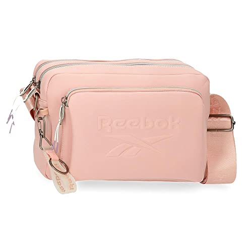 Reebok Noah Borsa A Tracolla Due Scomparti Rosa 25X18X7 Cm Poliestere