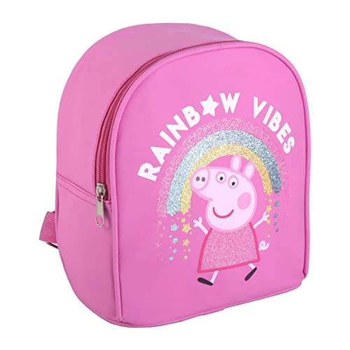 Cerdá Life'S Little Moments Mochila Infantil De Tiempo Libre De Peppa Pig Estampada En Brillantina, Unisex Niños, Multicolor, Talla Única