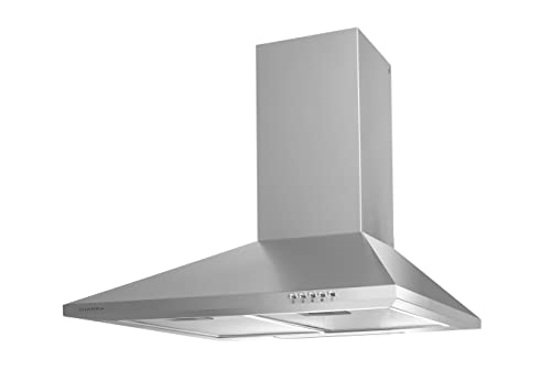 Ciarra Classe A Cappa Aspirante 60 Cm Cas6201A Cappa Da Cucina 370M3/H 3 Velocità Illuminazione A Led Evacuazione Esterna/Ricircolo