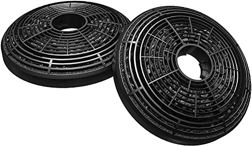 Ciarra Cbcf002X2 Filtro Cappa Cucina, Filtro A Carbone Attivo Cappa Aspirante Per Estrattori A Ventola (Confezione Da 2)