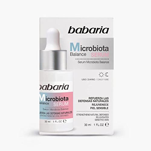 Babaria – Siero Microbiota Bilanciamento, Rafforza Le Difese Della Pelle, Effetto Anti-Età, Riduce L'Acne, Consigliato Per Pelli Sensibili, 100% Vegan