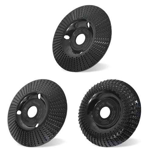 3Pcs Disco Abrasivo Intaglio Legno Mola 125X22.2Mm Angle Grinder Disco Abrasivo La Lavorazione Del Legno Lucidatura Finitura Modellatura Del Legno Sme