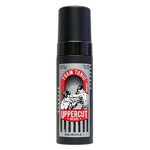 Uppercut Deluxe Schiuma Tonica, Schiuma Per Capelli A Fissaggio Leggero E Lucentezza Leggera, Utilizzabile Come Prodotto Per Lo Styling O Protezione D
