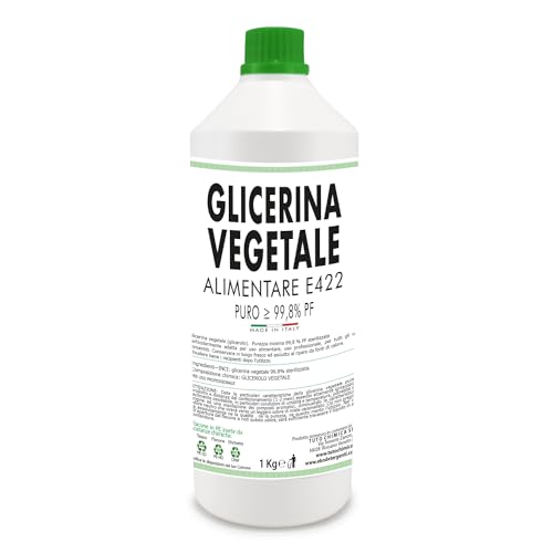 Glicerina Vegetale Alimentare E422 1 Kg, Purezza Minima 99,8% Pf Sterilizzata - Made In Italy