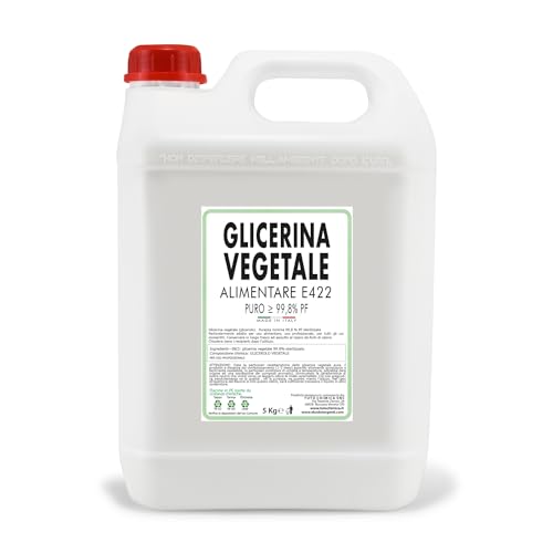Glicerina Vegetale Alimentare E422 5 Kg, Purezza Minima 99,8% Pf Sterilizzata - Made In Italy