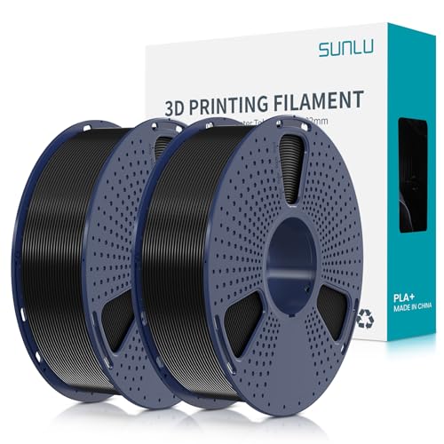 Sunlu Filamento Pla+ 1.75 Mm Per Stampante 3D E Penne 3D, Filamento Pla Plus 2Kg,Neatly Wound, Precisione Di Tolleranza Del Filamento +/- 0.02 Mm (Ner