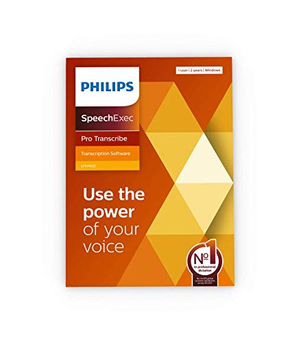 Philips Speechexec Pro Transcribe Lfh4522/00 - Abbonamento Di 2 Anni Al Software Di Trascrizione Speechexec Pro (Versione In Scatola) - Adatto Per Win