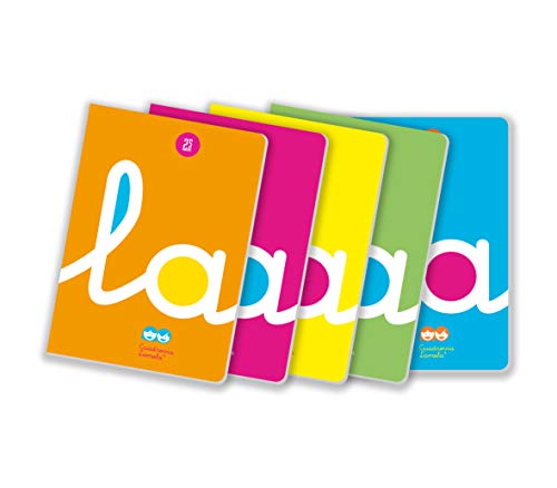 Confezione Da 5 Quaderni Lamela A4 C 2,5-50 Fogli Pp 90 G.