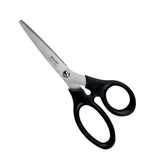 Leitz Stainless Steel Scissors 185Mm Black