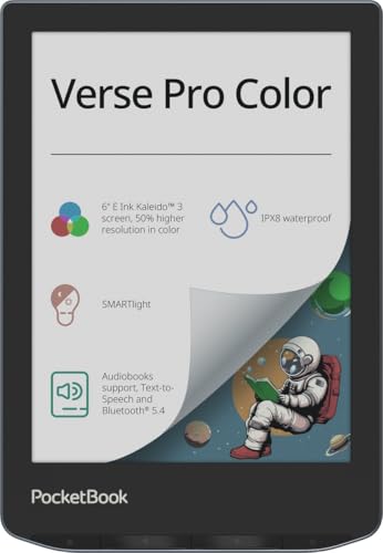 Pocketbook Verse Pro Color Blu Grigio 16Gb Lettore Ebook 6" Versione Tetto Touch Eink