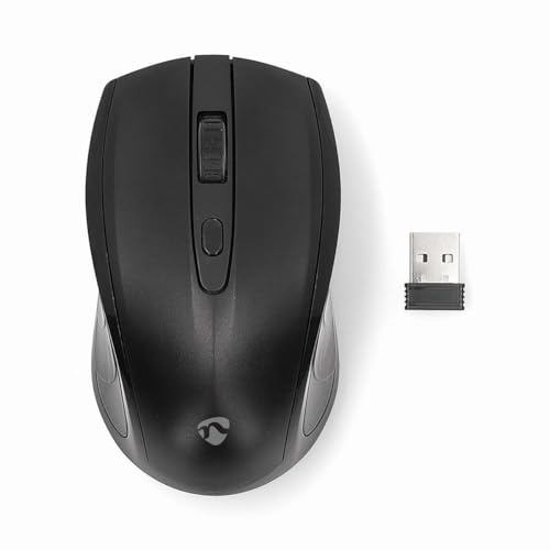 Nedis Mouse - Wireless - 800/1200 / 1600 Dpi - Regolabile Dpi - Numero Di Pulsanti: 4 - Ambidestro