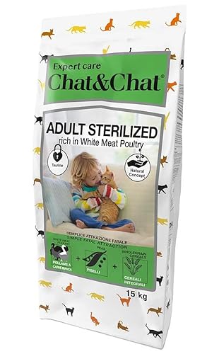 Chat & Chat Sterilized Carni Bianche 15Kg