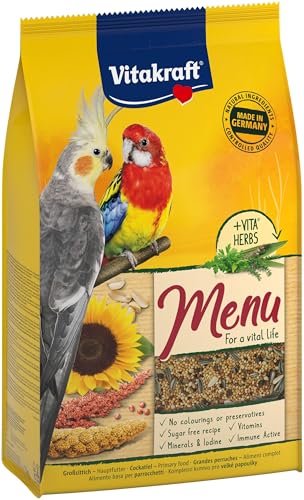 Vitakraft, Premium Menu Pappagalli 3Kg - Alimenti Uccelli