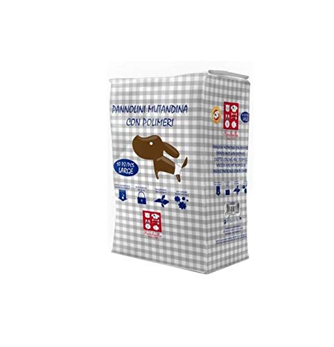 Ferribiella Ign026 Pannolini Mutandina Cani Femmine Large, L, Bianco
