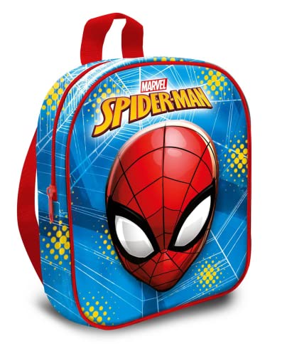 Kids Licensing Mochila 3D Spiderman Marvel, Zaino Unisex, Colorato, One Size
