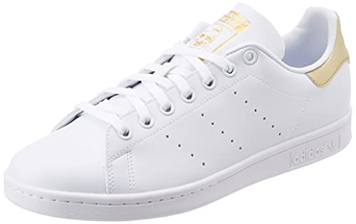 Adidas Stan Smith W, Scarpe Da Ginnastica Alte Donna, Full White White Gold Met Back, 36 2/3 Eu