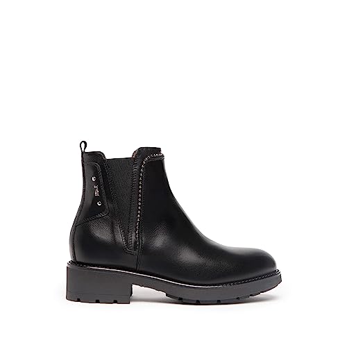 Nero Giardini I205800D Stivaletti Chelsea Donna In Pelle - Nero 40 Eu