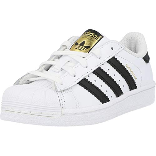 Adidas Superstar C, Scarpe Da Ginnastica Unisex - Bambini E Ragazzi, Cloud White Core Black Cloud White Ba8378, 31 Eu