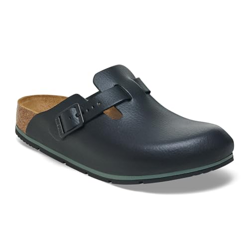 Birkenstock Zoccoli In Pelle Boston Pro – Edizione Limitata – Scarpe Da Lavoro Certificate Di Alta Qualità Per Medicina, Gastronomia E Servizio, Nero