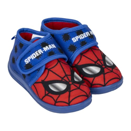 Cerdá Life'S Little Moments Zapatillas De Casa Media Bota Spiderman, Pantofole Unisex-Bambini, Rosso, 25 Eu