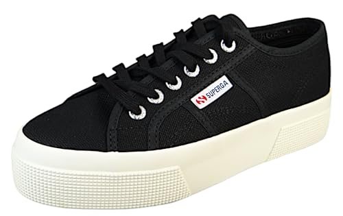 Superga 2740 Platform Black/Full Avorio Eu 39 (Us Women'S 8) Medium