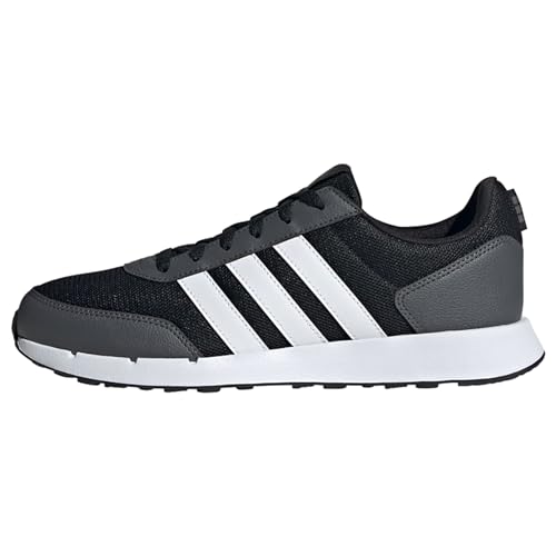 Adidas Run 50S Shoes, Scarpe Da Ginnastica Unisex-Adulto, Core Black/Cloud White/Grey Six, 42 2/3 Eu