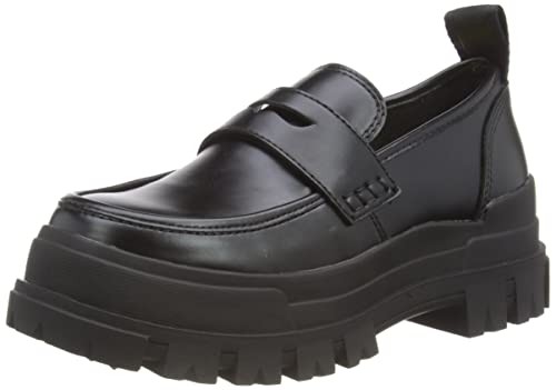 Buffalo Aspha Loafer, Stivali Alla Moda Donna, Nero, 38 Eu