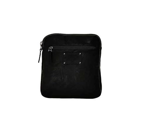 Avirex Borsello Uomo A Tracolla In Eco Pelle, Borsa A Tracolla Uomo Impermeabile Con Tasche A Zip In Stile Vintage, Collezione Buffalo Bfl07 (Ink)