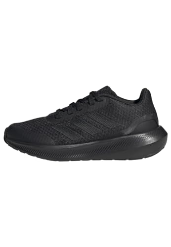 Adidas Runfalcon 3 Lace Shoes, Sneakers Unisex - Bambini E Ragazzi, Core Black Core Black Core Black, 30.5 Eu