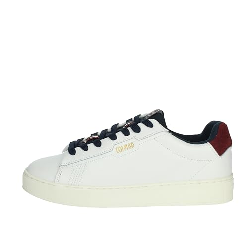 Colmar Scarpe Uomo Sneaker Bates Grade 034 Pelle White/Burgundy/Navy U24Co15 43