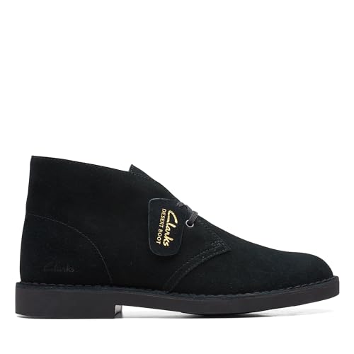 Clarks Desert Bt Evo, Scarpe Stringate Uomo, Black Sde, 42.5 Eu