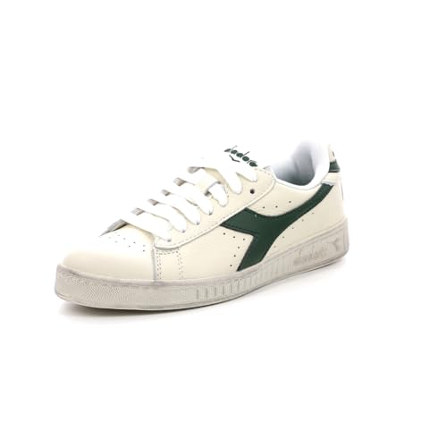 Diadora Game L Low Waxed, Sneaker Unisex - Adulto, White Fogliage, 40 Eu