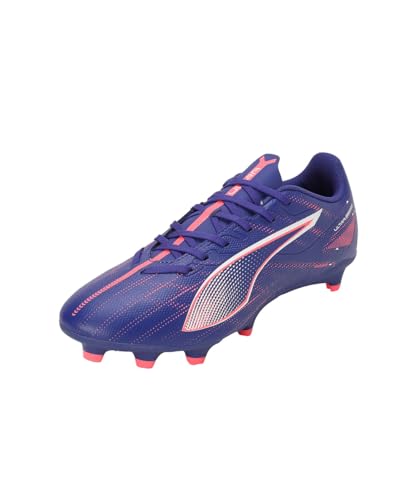 Puma Ultra 5 Play Fg/Ag, Soccer Shoe Unisex-Adulto, Lapis Lazuli White-Sunset Glow, 46 Eu