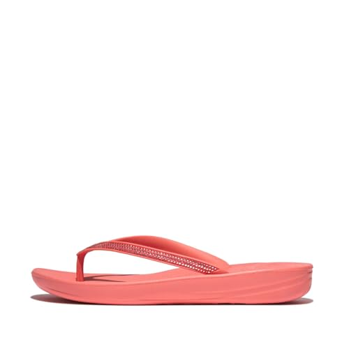 Fitflop Iqushion Sparkle, Infradito Donna, Rosa Corallo, 38 Eu