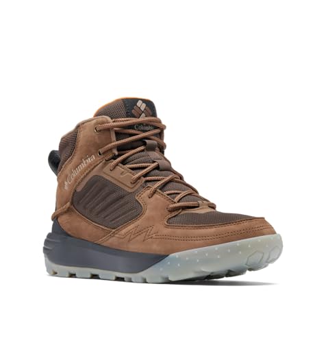 Columbia Portlander - Scarpe Da Ginnastica Invernali A Vita Media Uomo, Bark/Desert Sun,